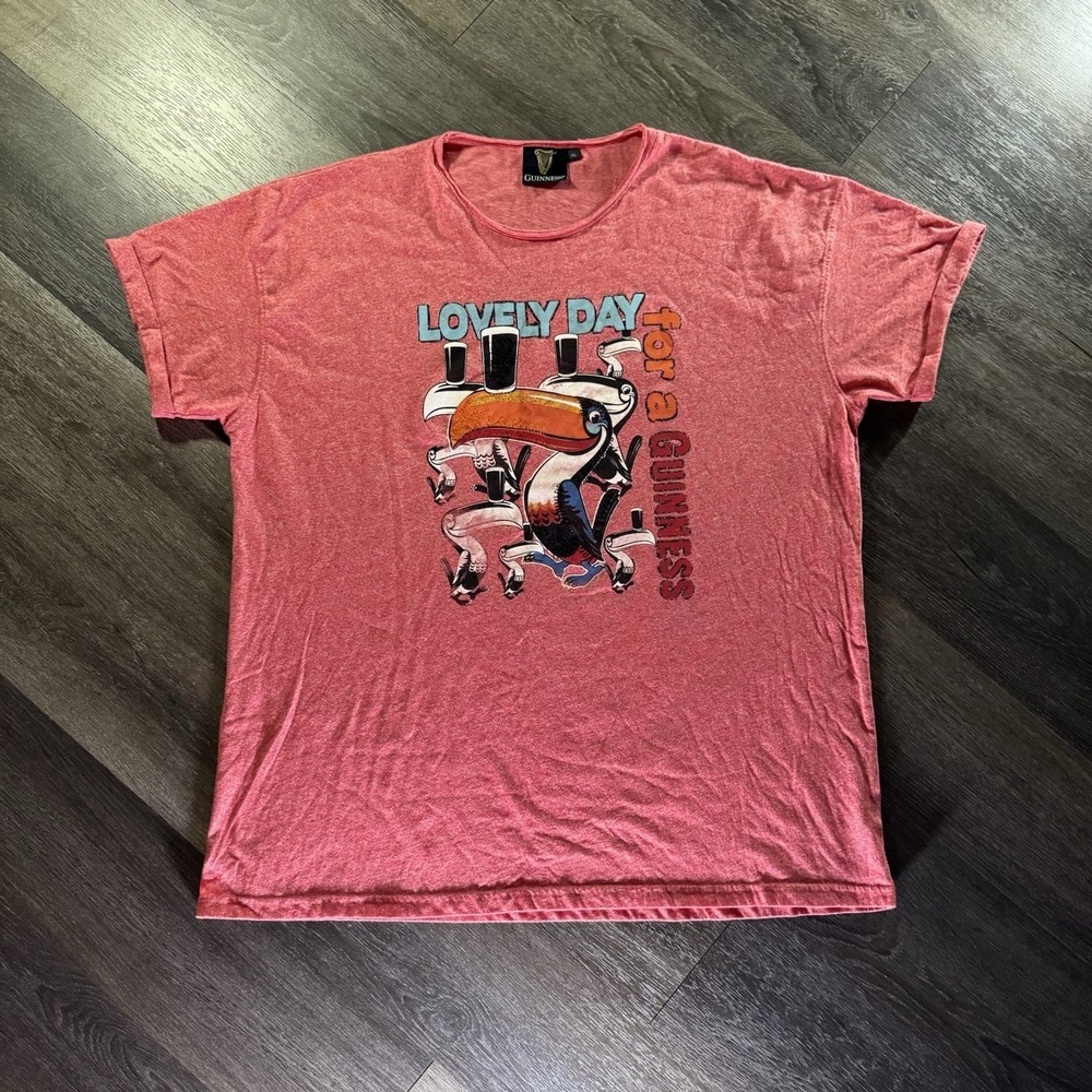Lovely Day For a GUINNESS T shirt Sz 2XL Toucan Graphic T-Shirt‎